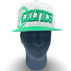 New Era Boston‎ Celtics Flat Bill Snapback Cap Hardwood Classics NBA Basketball